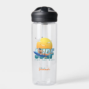 Botella De Agua El surfista cabalga la ola   (F)