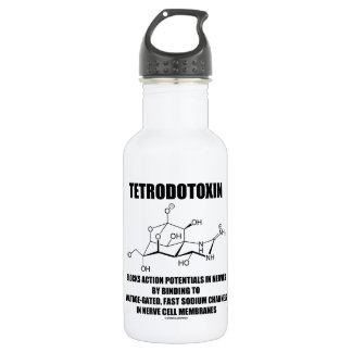 Botella De Agua El tetrodotoxina bloquea potenciales de acción en