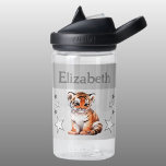 Botella De Agua El tigre lindo agrega nombre con estrellas niños g<br><div class="desc">Botella de agua CamelBak Eddy® para niños. Personaliza con un nombre. Esta botella de agua tiene un tigre lindo con estrellas en los colores gris y blanco.</div>