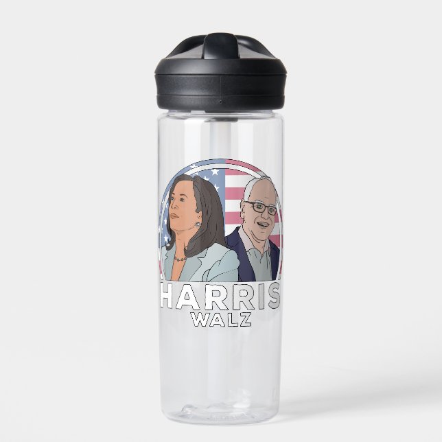 Botella De Agua Elección de Harris Walz (Delante)