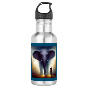 Botella De Agua Elefante animal espiritual 1