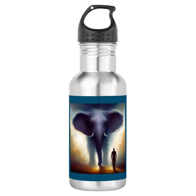 Botella De Agua Elefante animal espiritual 1 (Anverso)