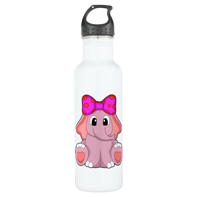 Botella De Agua Elefante con cinta de opciones (Anverso)