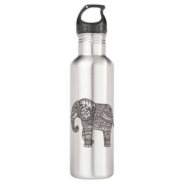 Botella De Agua Elefante decorativo del estilo (Anverso)