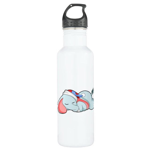 Botella De Agua Elefante durmiendo con Sleepyhead (Anverso)