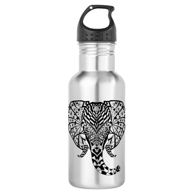 Botella De Agua Elefante étnico del modelo (Anverso)