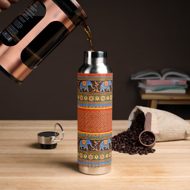 Botella De Agua elefantes brillantes (Café)