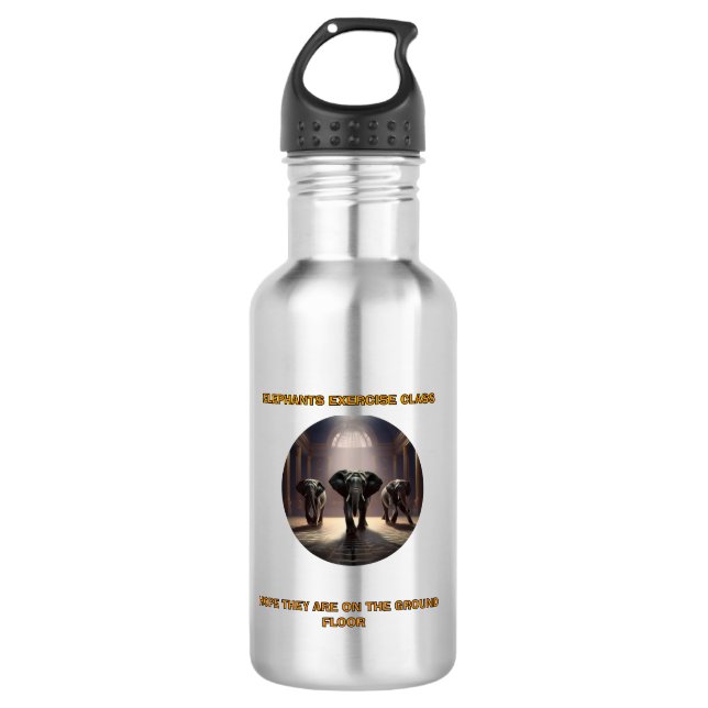 Botella De Agua Elefantes Dance Class (Anverso)