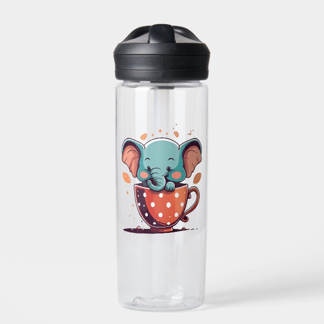 Botella De Agua Elegancia de Elefante (Delante)
