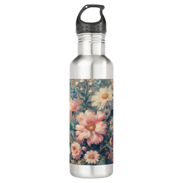 Botella De Agua Elegancia floral (Anverso)