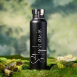 Botella De Agua Elegant Calligraphy Script Personalized Name<br><div class="desc">Elegant Calligraphy Script Personalized Name Water Bottle features your custom name in elegant calligraphy script. Perfect as personalized gifts for family and friends for Christmas and birthdays or as favors for weddings and events. Add a personalized touch to custom corporate gifts and more. Designed by ©2025 Evco Studio www.zazzle.com/store/evcostudio</div>