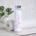 Botella De Agua Elegant Calligraphy Script Personalized Name<br><div class="desc">Elegant Calligraphy Script Personalized Name Water Bottle features your custom name in elegant calligraphy script. Perfect as personalized gifts for family and friends for Christmas and birthdays or as favors for weddings and events. Add a personalized touch to custom corporate gifts and more. Designed by ©2025 Evco Studio www.zazzle.com/store/evcostudio</div>