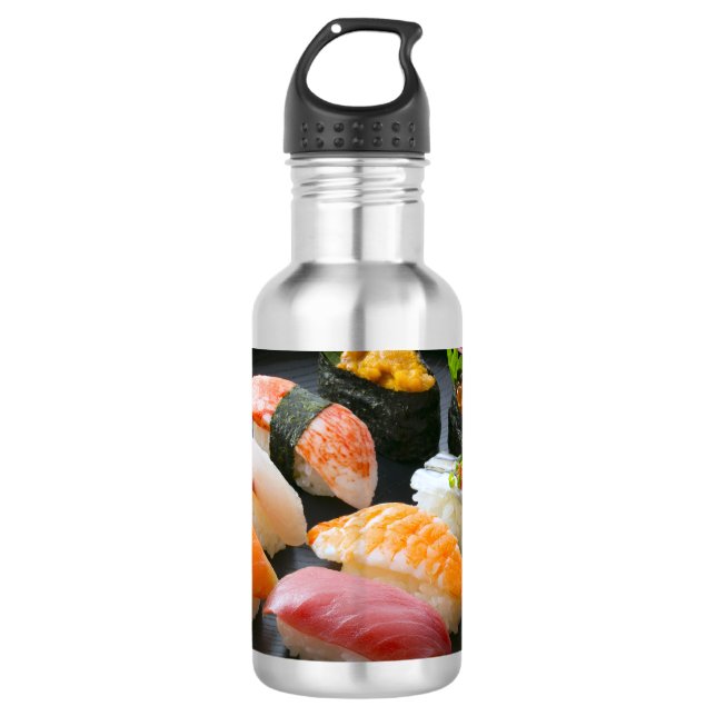 Botella De Agua Elegant Sushi Selection on Lacquerware Plate (Anverso)