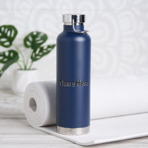Botella De Agua Elegante aspecto personalizado de la Marina Oficin