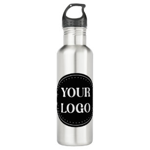 Botella De Agua Elegante, contemporáneo, refinado y personalizable