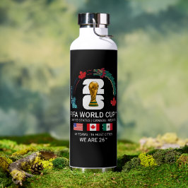 Botella De Agua Elegante Copa Mundial de la FIFA 2026 Básico