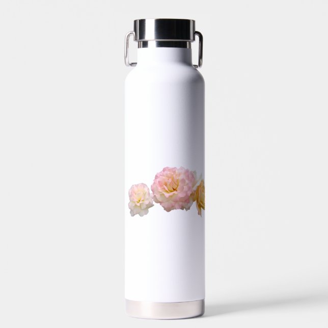 Botella De Agua Elegante diseño Rosa (Delantero)