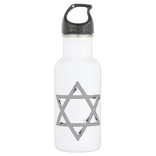 Botella De Agua elegante estrella de david