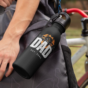 Botella De Agua Elegante oscuro promocionado para el día del nuevo