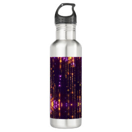 Botella De Agua Elegante Purpurina púrpura dorado Mogern Sparkl