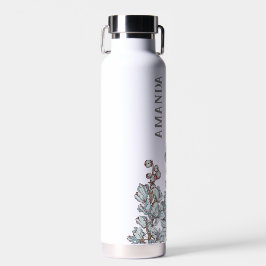 Botella De Agua Elegante regalo de cumpleaños personalizado,Larksp