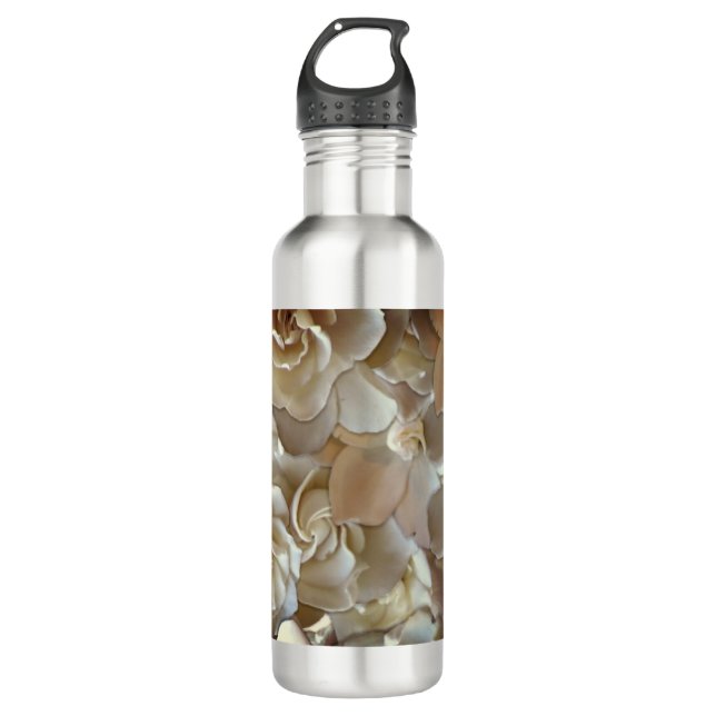 Botella De Agua Elegante Rosa floral Petal (Anverso)