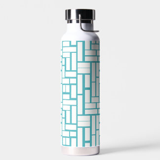 Botella De Agua Elegantes Design mit Rechtecken