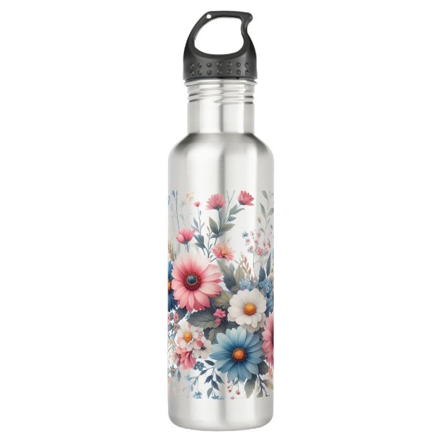 Botella De Agua Elegantes floraciones