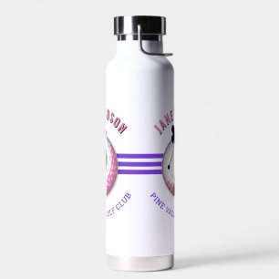 Botella De Agua Elegantes mujeres diseño de golf
