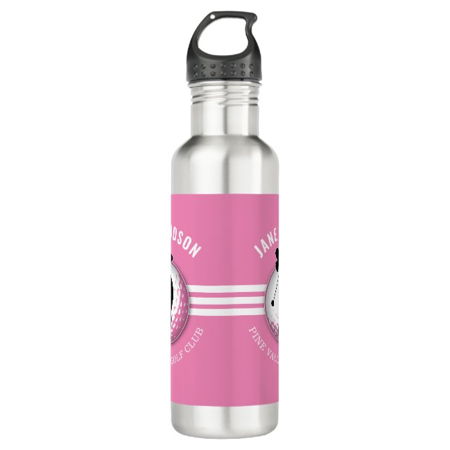 Botella De Agua Elegantes mujeres diseño de golf (Anverso)