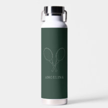 Elegantes Raquetas Verde Personalizado Nombre Juga