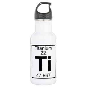 Botella De Agua Elemento 022 - Ti - titanio (lleno)