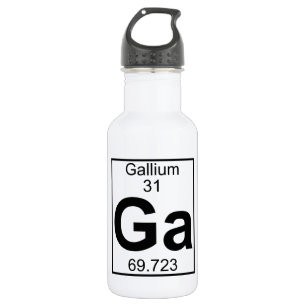 Botella De Agua Elemento 031 - GA - Galio (lleno)