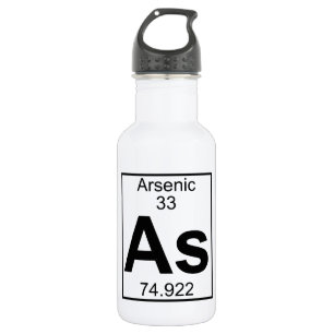 Botella De Agua Elemento 033 - Como - Arsénico (lleno)