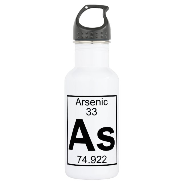 Botella De Agua Elemento 033 - Como - Arsénico (lleno) (Anverso)