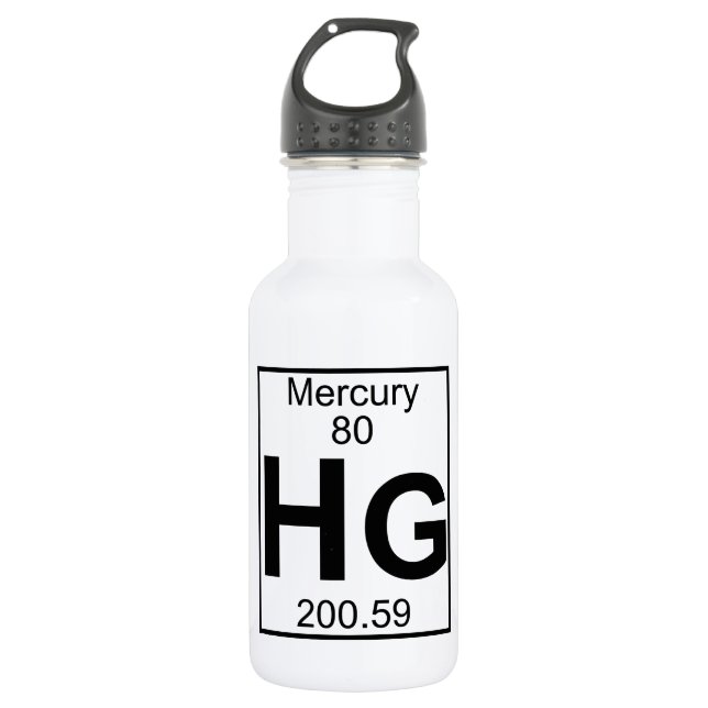 Botella De Agua Elemento 080 - Hectogramos - Mercury (lleno) (Anverso)