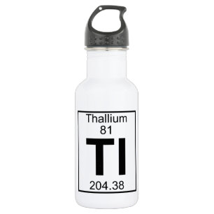 Botella De Agua Elemento 081 - TL - talio (lleno)