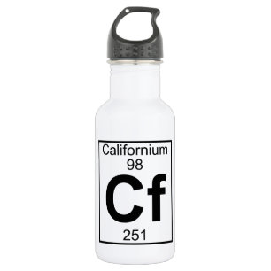 Botella De Agua Elemento 098 - Cf - californio (lleno)