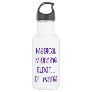 Botella De Agua Elixir mágico de la jaqueca…. agua