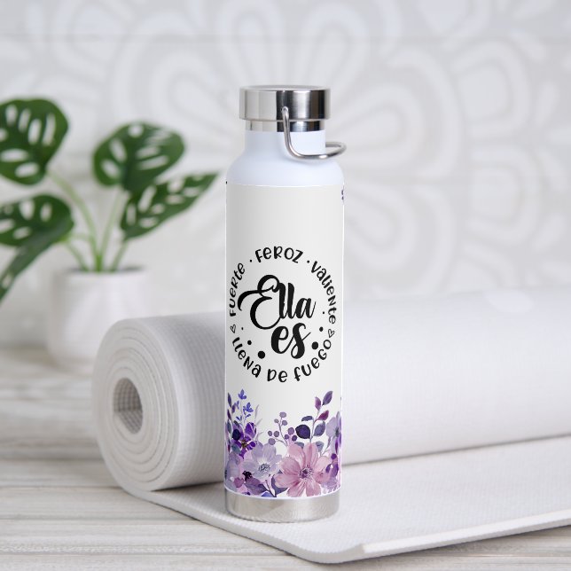 Botella De Agua Ella es española (Yoga)