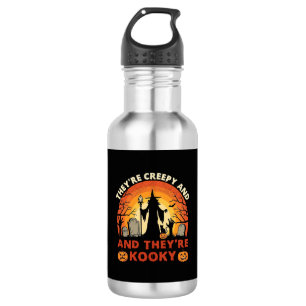 Botella De Agua Ellos son cementerio de brujas de Halloween espelu