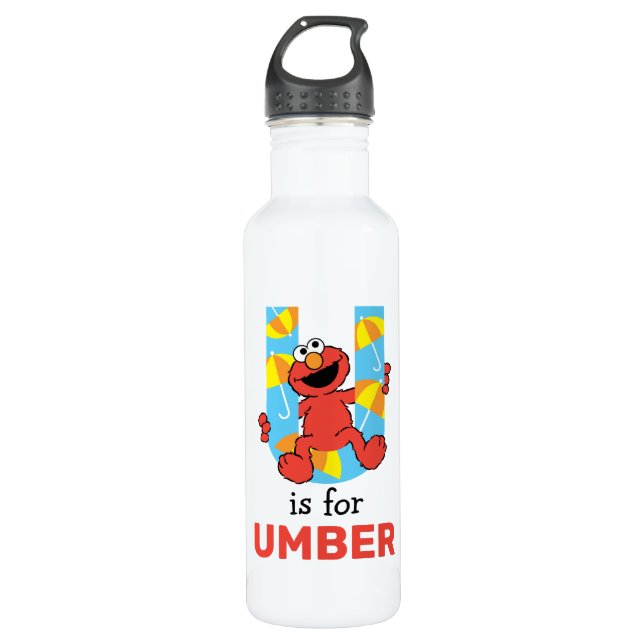 Botella De Agua Elmo Alphabet | U Umbrella (Anverso)