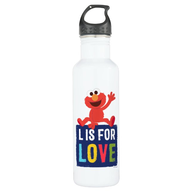 Botella De Agua Elmo | L es para amor (Anverso)