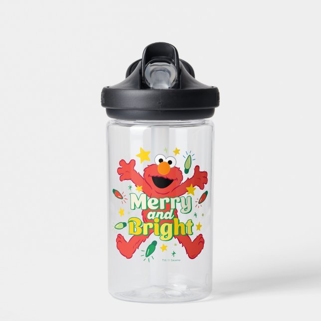 Botella De Agua Elmo | Merry y Bright (Delante)