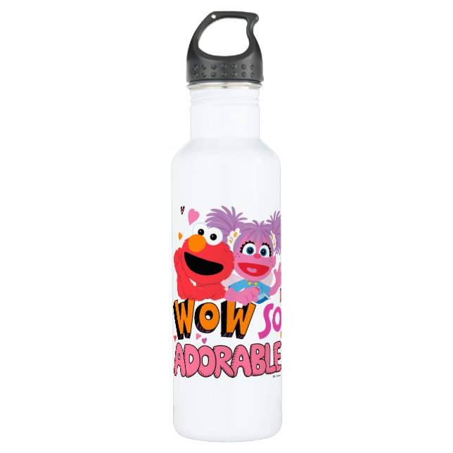 Botella De Agua Elmo y Abby| Wow tan adorable (Anverso)