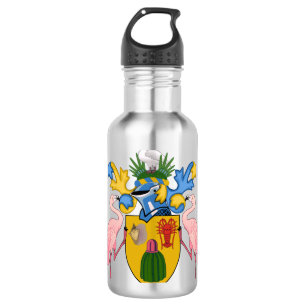 Botella De Agua emblema de las Islas Turcas y Caicos