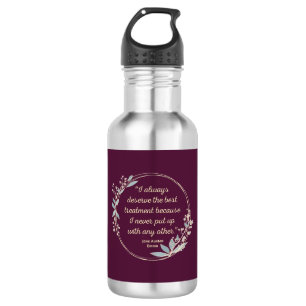 Botella De Agua Emma De Jane Austen Cita II - Estilo Cuto