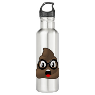 Botella De Agua Emoji sorprendida de los vidrios del impulso