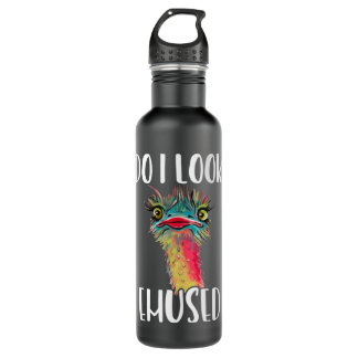 Botella De Agua Emu Bird - ¿Me Veo Empleado Gracioso Pullover Ho