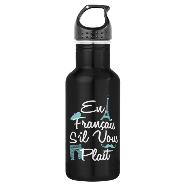 Botella De Agua En Francais S'il Vous Plait - Francés (Anverso)